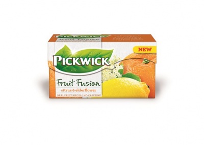 Gyümölcstea, 20x2 g, PICKWICK "Fruit Fusion", citrus-bodza